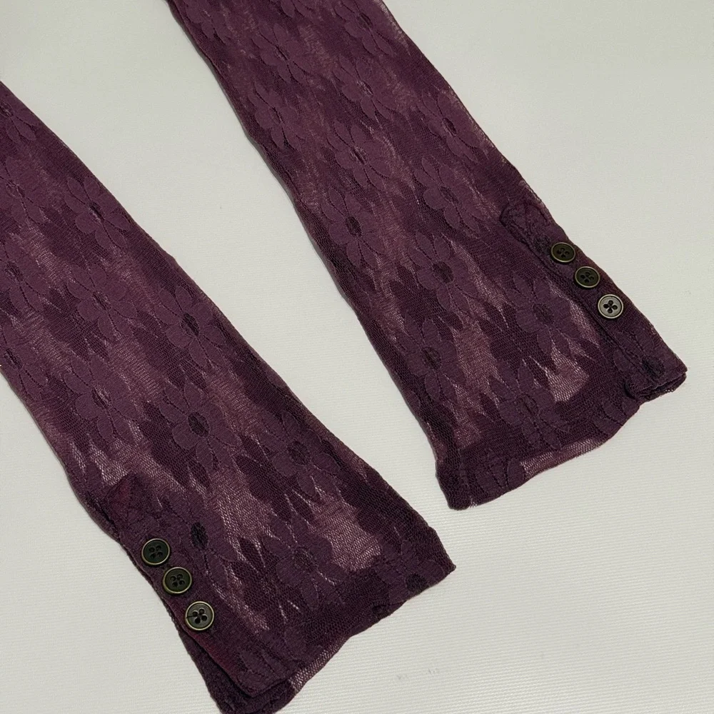 Free People Flowers Fields Mesh Button Up Shirt Size: XS - Picture 14 of 14